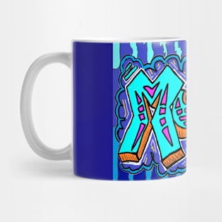 music blue blues art Mug